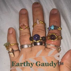 Natural Rock Ring Bling✨✨✨!!